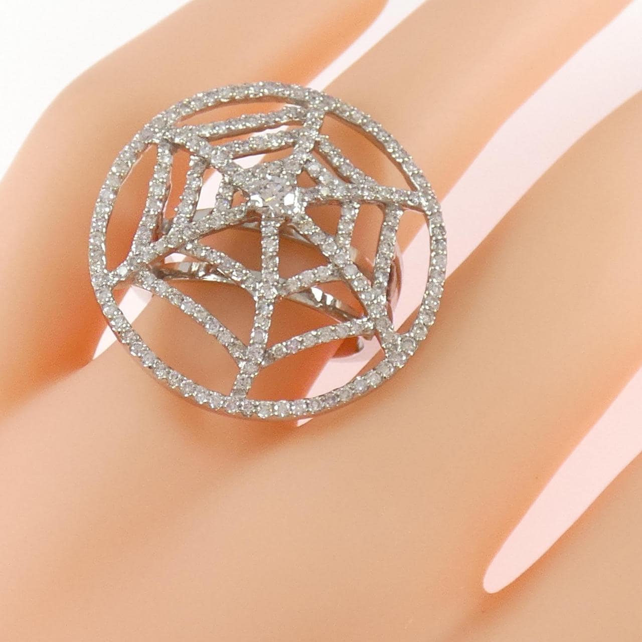 750WG ダイヤモンド リング 1.12CT