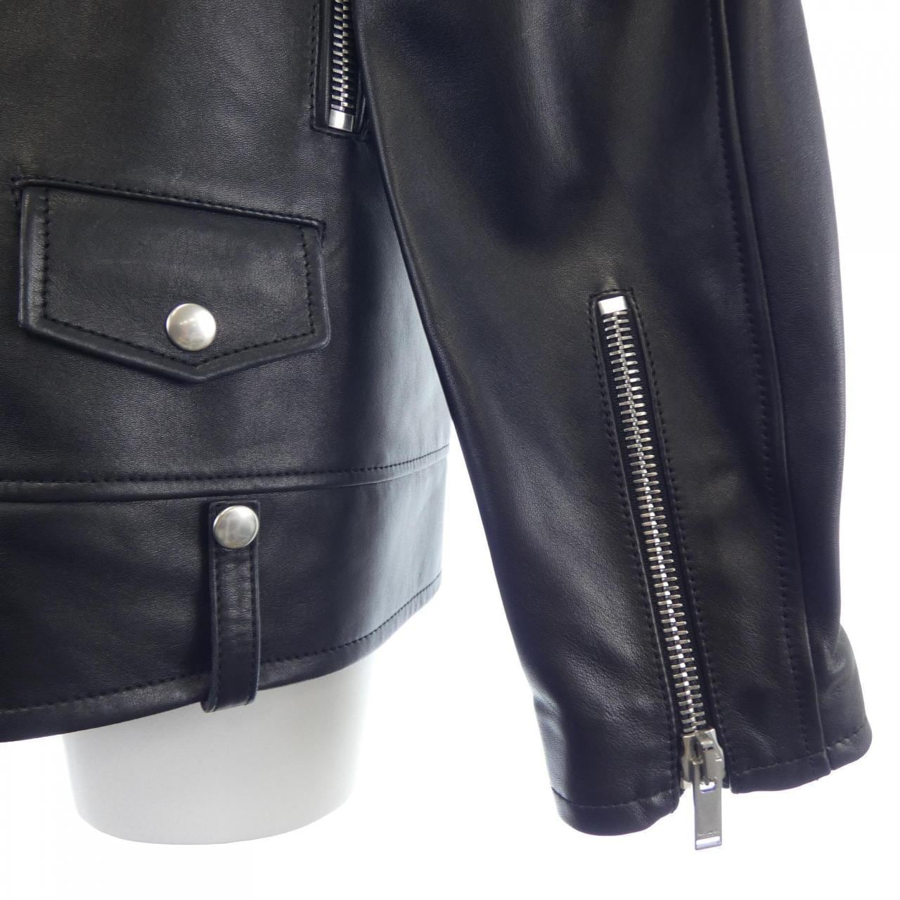 サンローラン SAINT LAURENT L01O　クラシックモーターサイクルジャケット 484284 Y5YA2 レザーライダースジャケット
