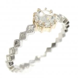 PT900/K18/K18PG ダイヤモンド リング 0.32CT