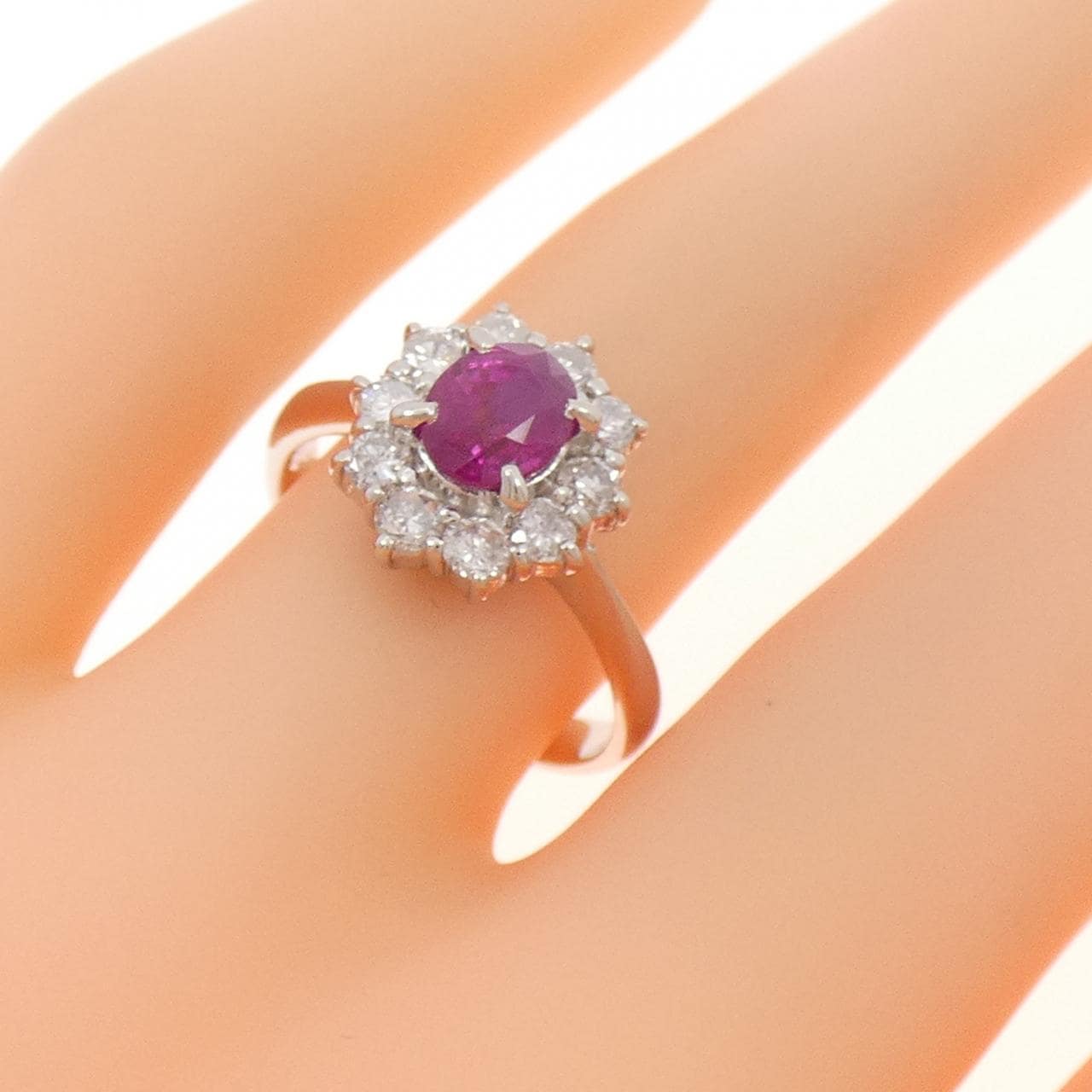 PT900 ルビー リング 1.06CT