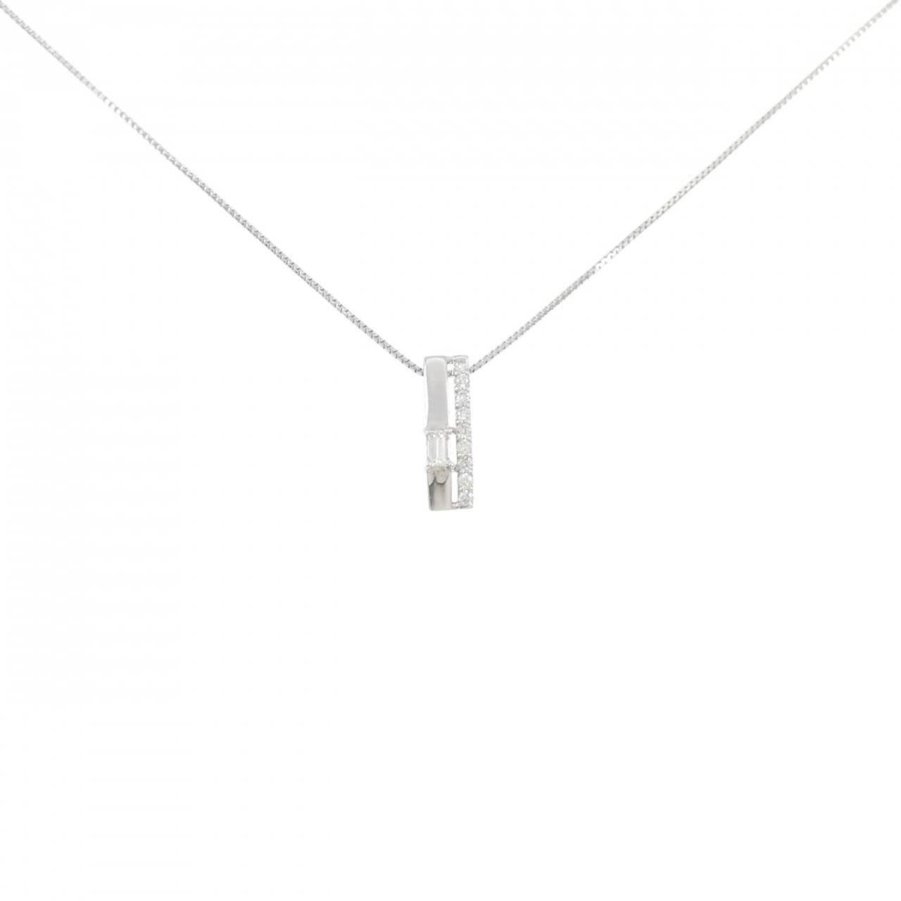 【新品】PT900/PT850 ダイヤモンド ネックレス 0.12CT
