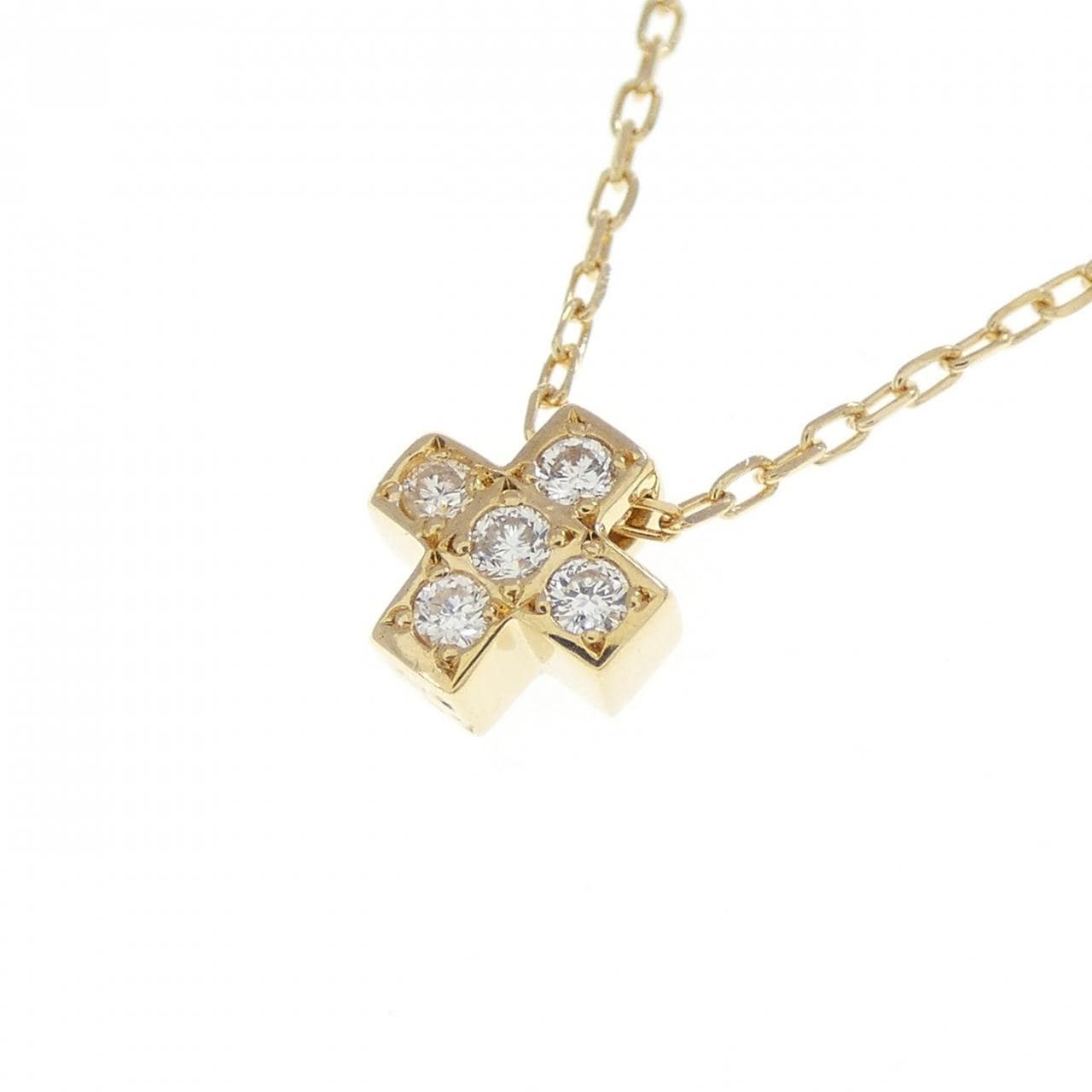 K18YG ダイヤモンド ネックレス 0.07CT