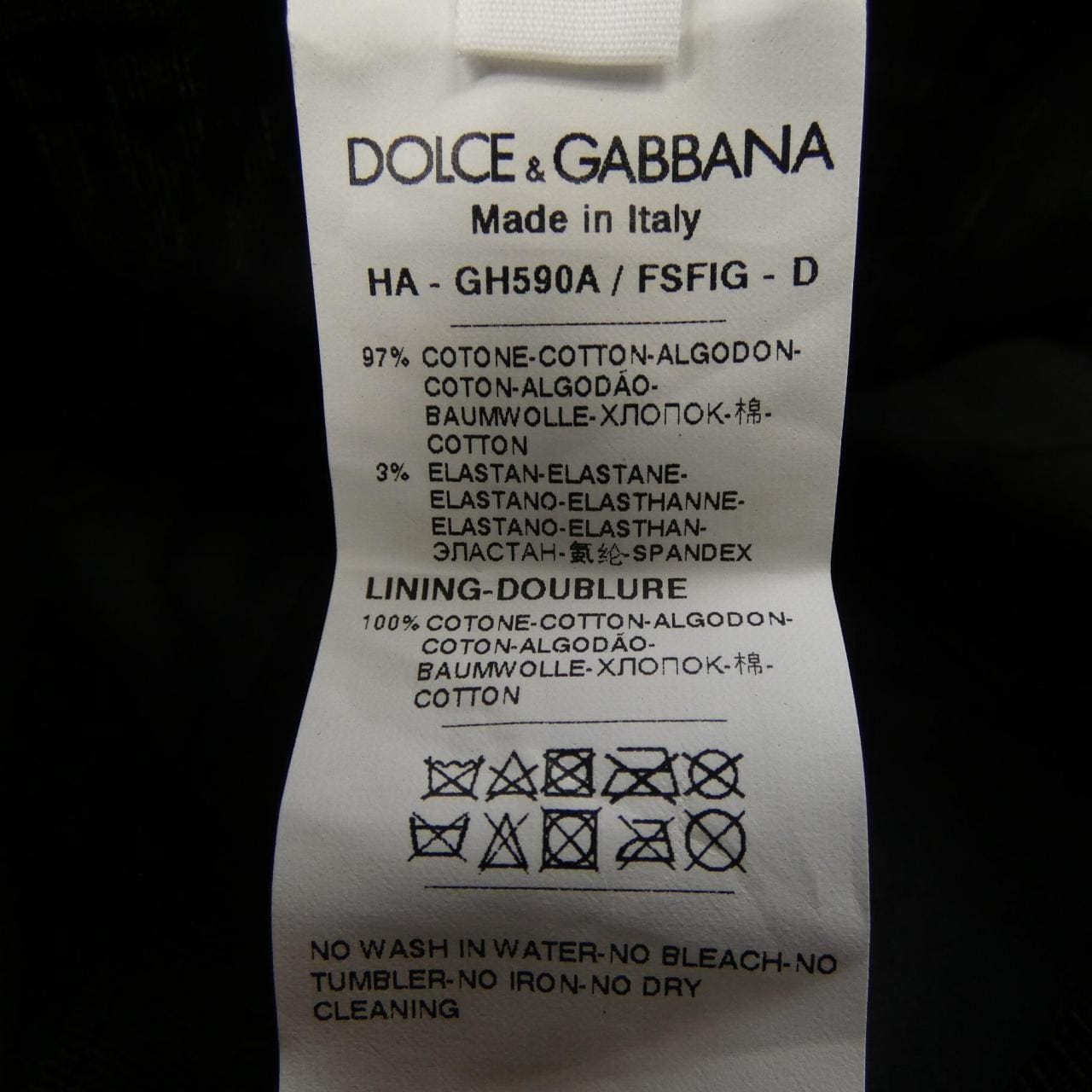 ドルチェアンドガッバーナ DOLCE&GABBANA GH590A キャップ