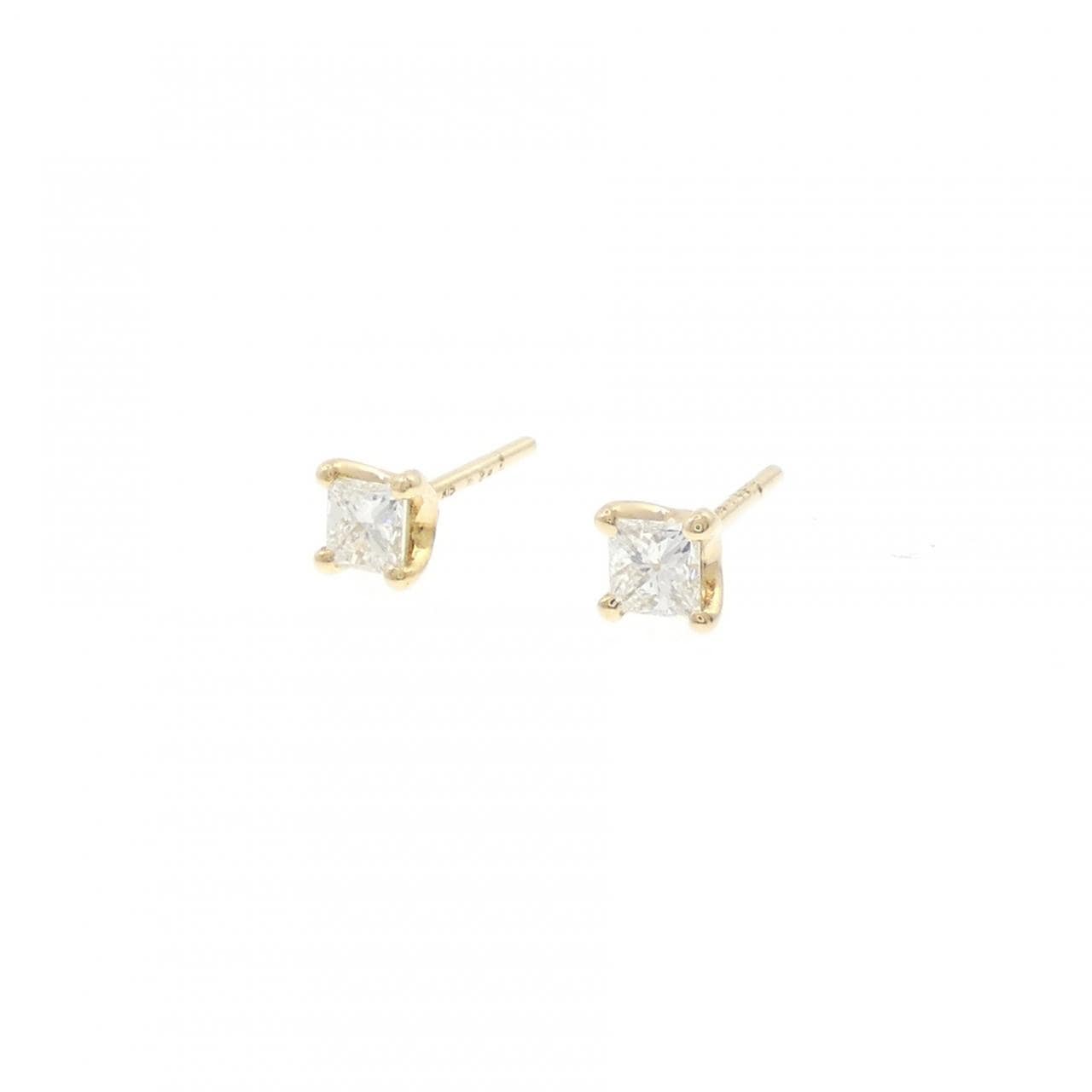 K18YG ダイヤモンド ピアス 0.46CT