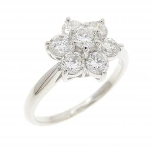 PT900 フラワー ダイヤモンド リング 1.03CT