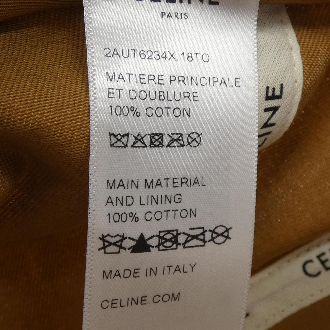 セリーヌ CELINE トリオンフ ベースボールキャップ 2AUT6234X キャップ