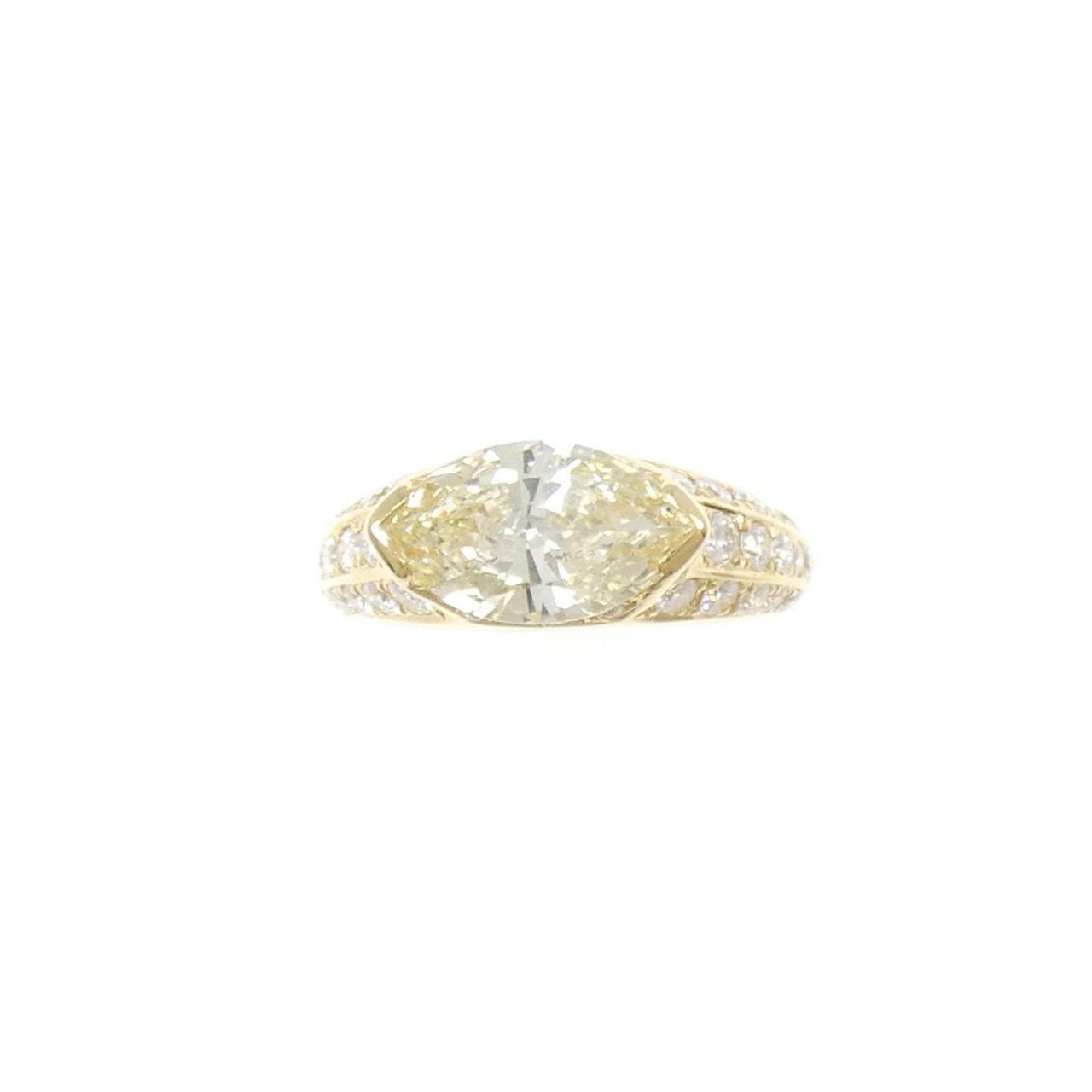 K18YG ダイヤモンド リング 2.01CT