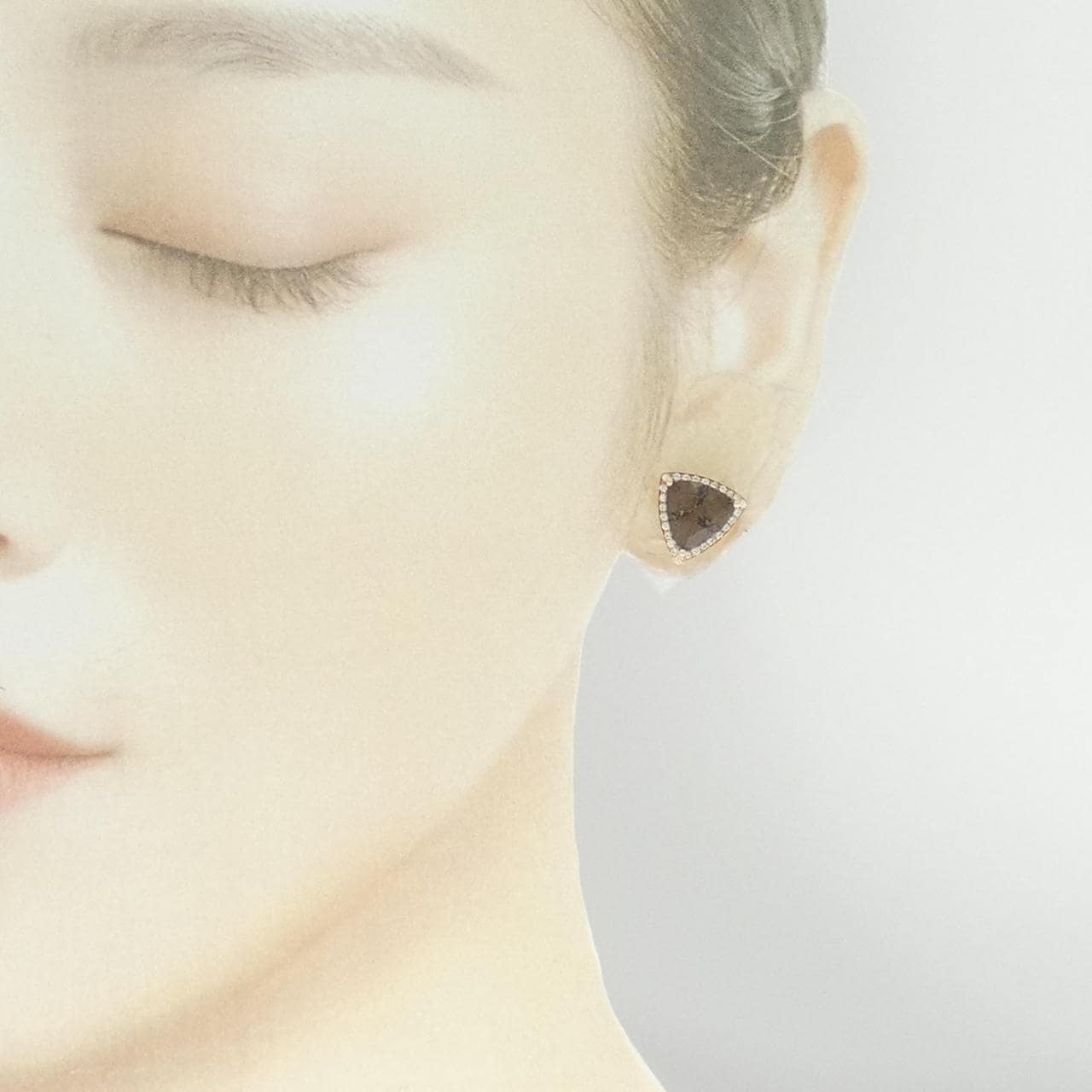 K18PG Quartz Earrings
