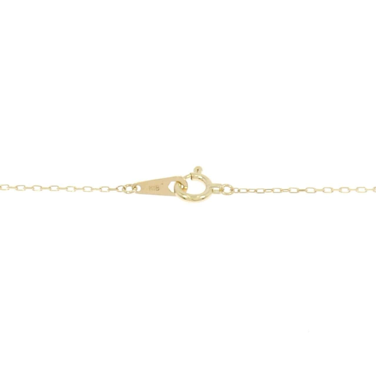 K18YG イニシャルY ダイヤモンド ネックレス 0.01CT
