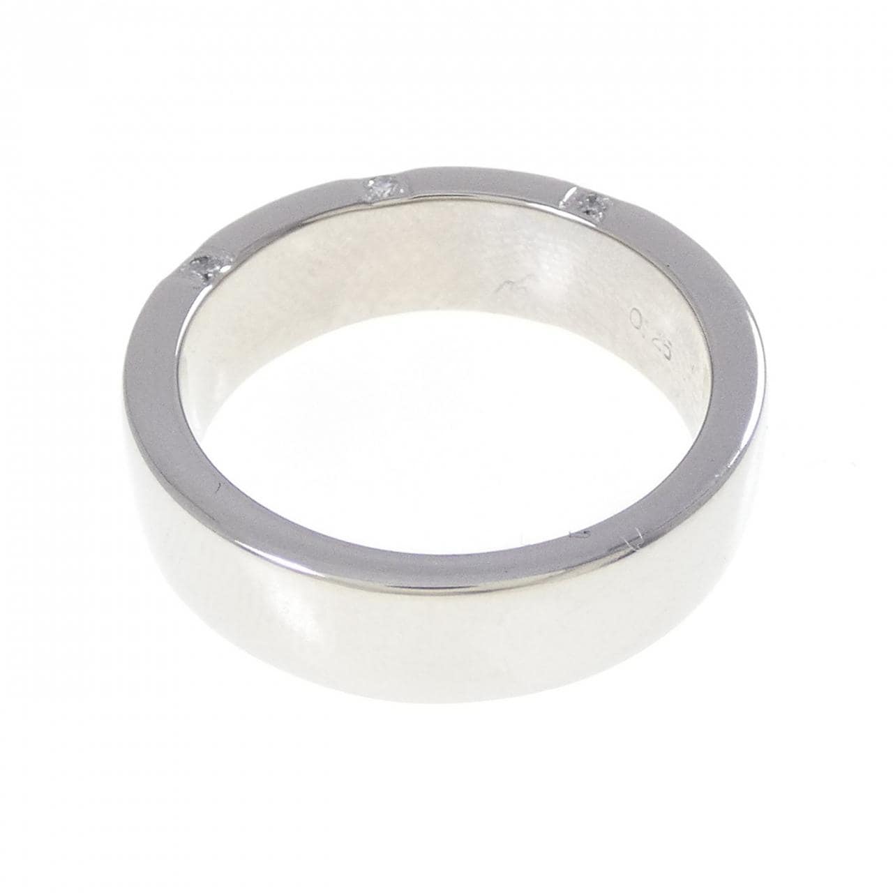 PT900 十字形鑽石戒指，0.25克拉