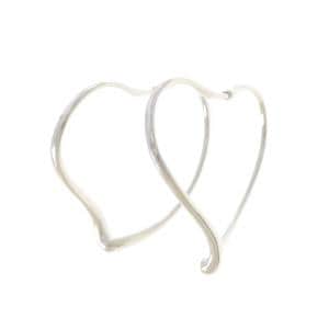 TIFFANY open heart hoop earrings