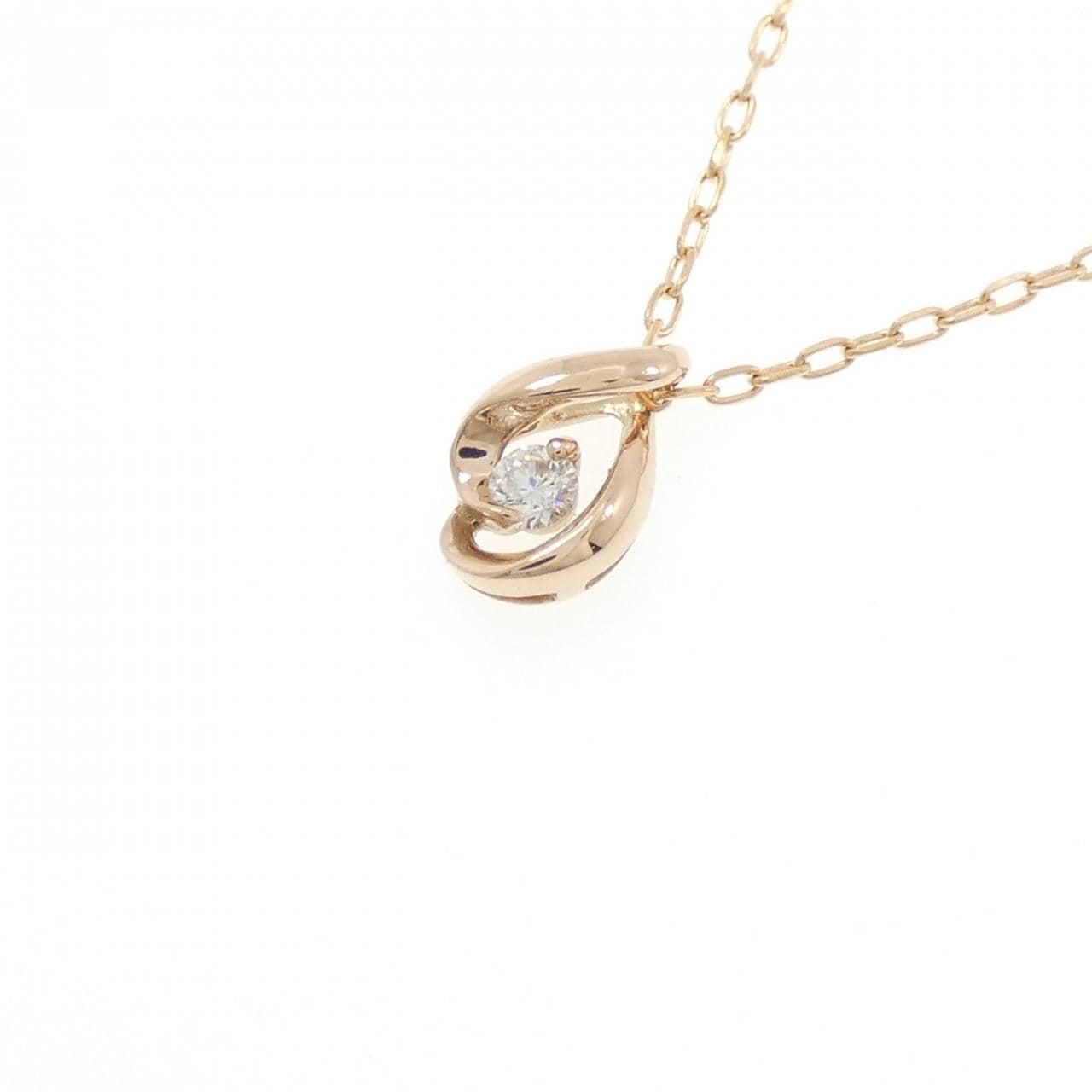 K18PG ダイヤモンド ネックレス 0.05CT