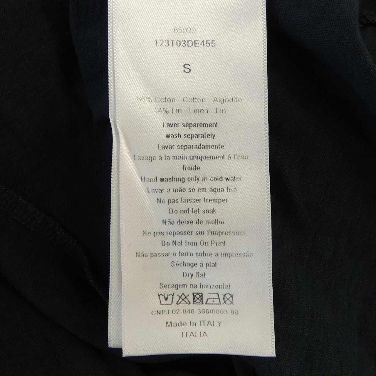 クリスチャンディオール CHRISTIAN DIOR 123T03DE455 Tシャツ