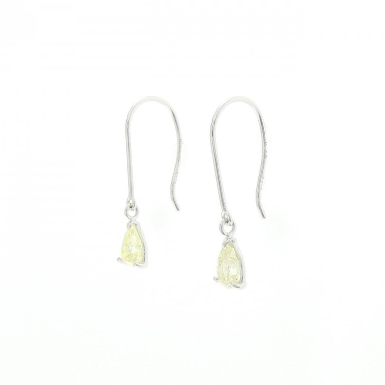 K18WG ダイヤモンド ピアス 0.72CT