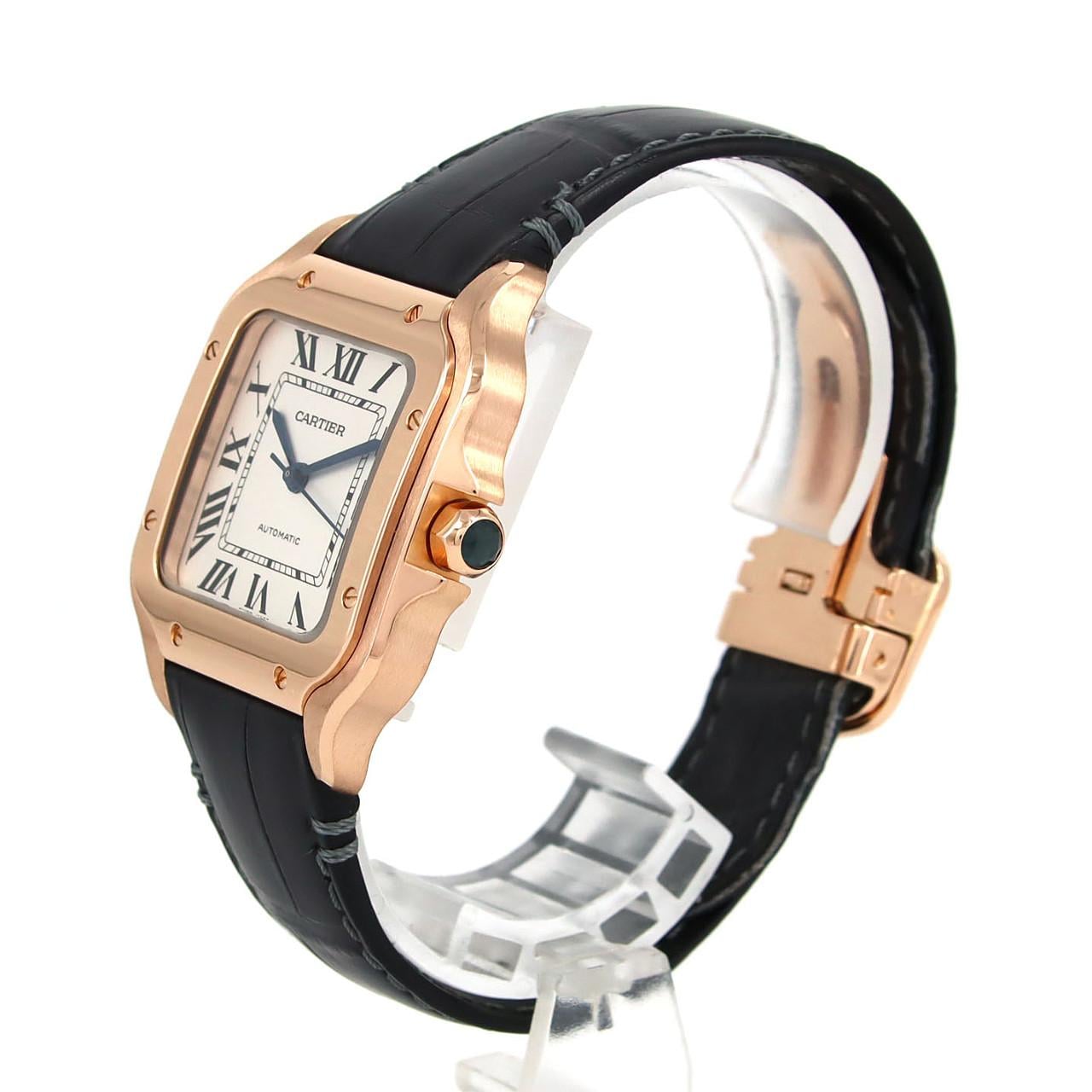 カルティエ サントス･ドゥ･カルティエMM PG WGSA0012 PG･RG 自動巻