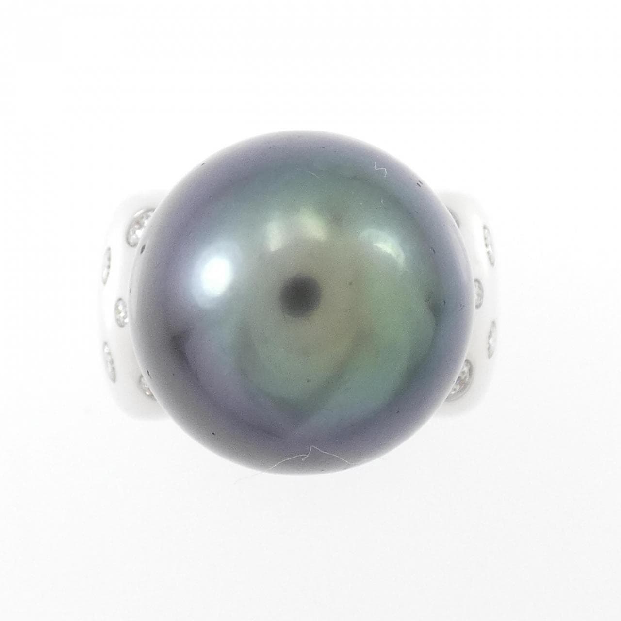 Tasaki Black Pearl Ring 15.1mm