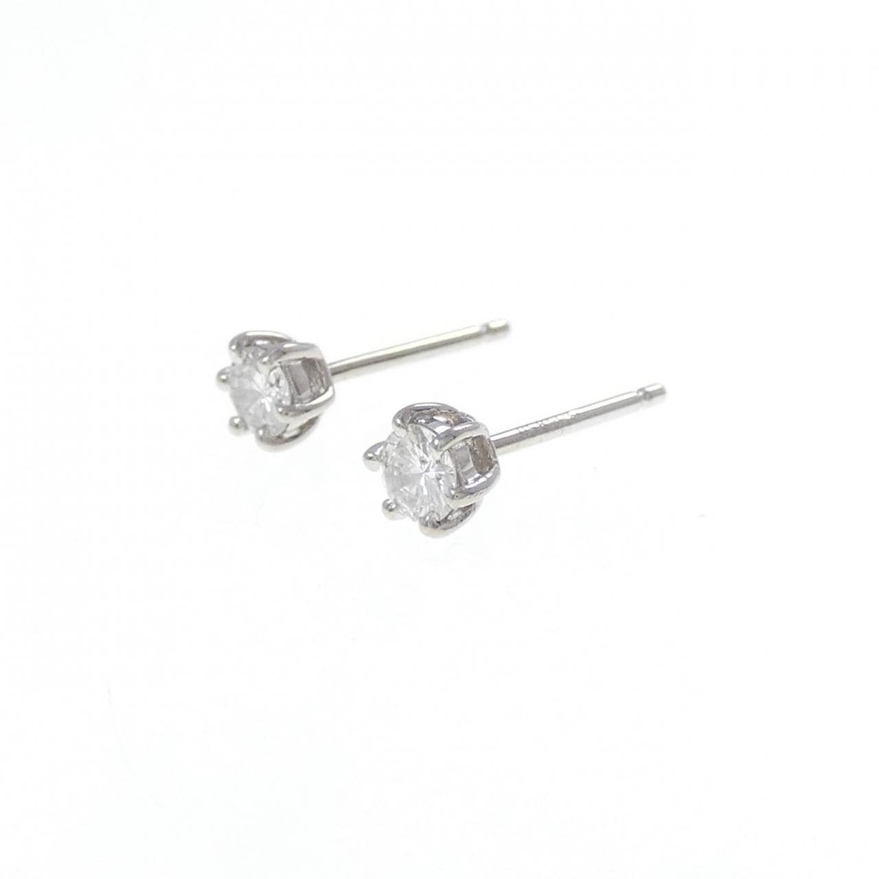 PT850/PT900 ソリティア ダイヤモンド ピアス 0.24CT