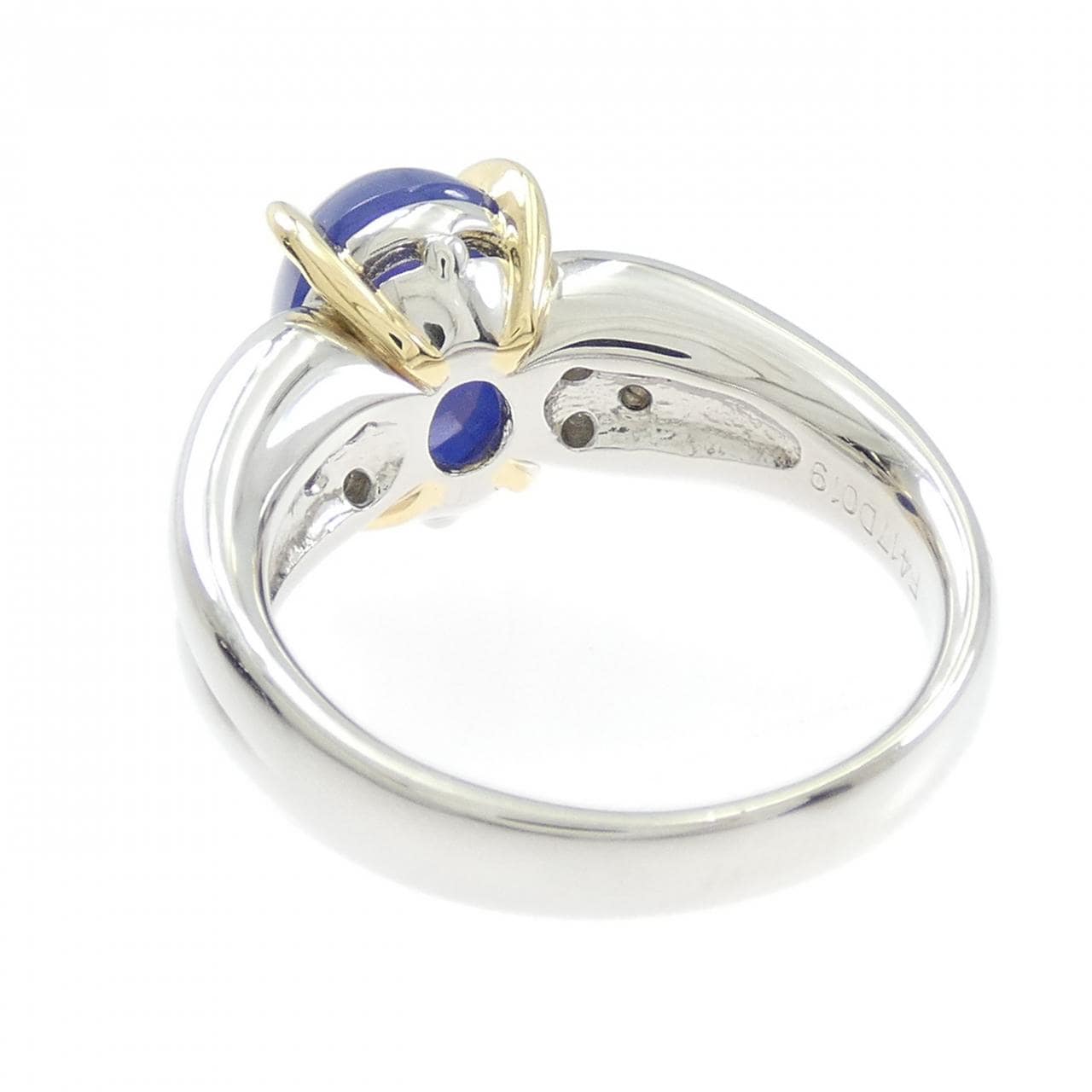 クレサンベール 合成スターサファイヤ リング 4.17CT