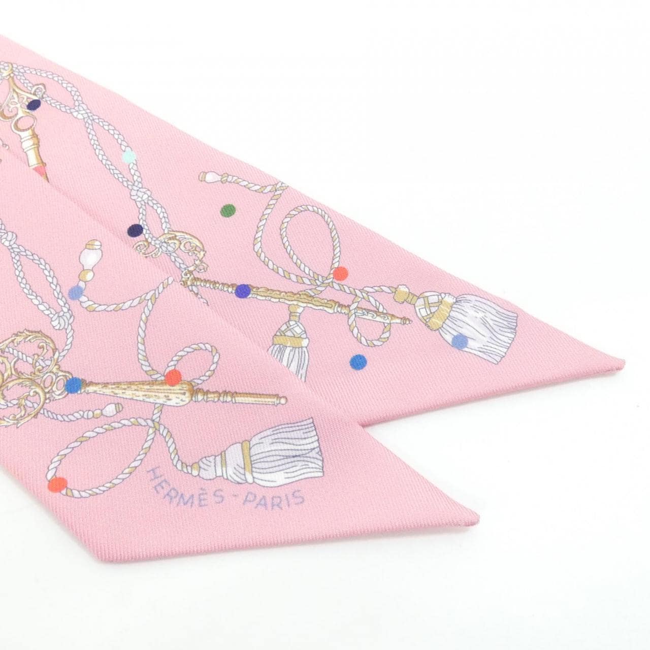 エルメス LES CLES A POIS ツイリー 063871S スカーフ