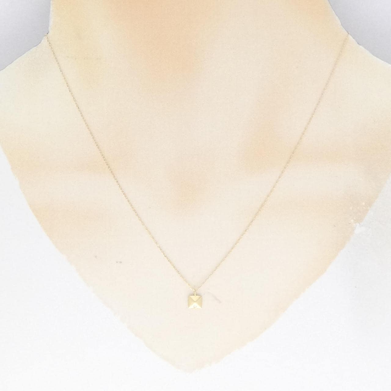 [Remake] K18YG Diamond Necklace 0.01CT