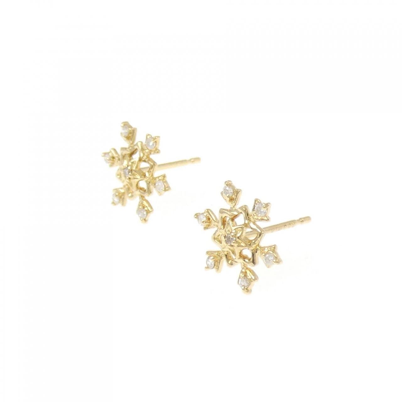 K18YG ダイヤモンド ピアス 0.06CT