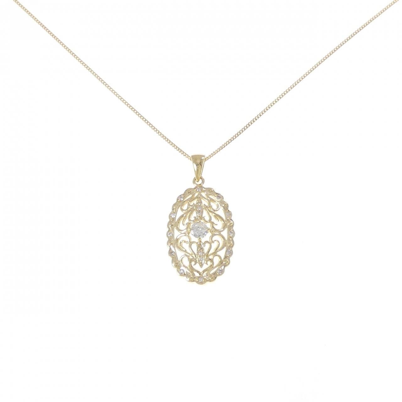 K18YG ダイヤモンド ネックレス 0.222CT