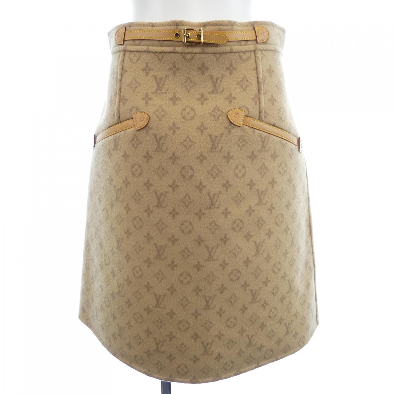 ルイヴィトン LOUIS VUITTON プレッピーダブルフェイスAラインスカート FNSK32QS3 スカート