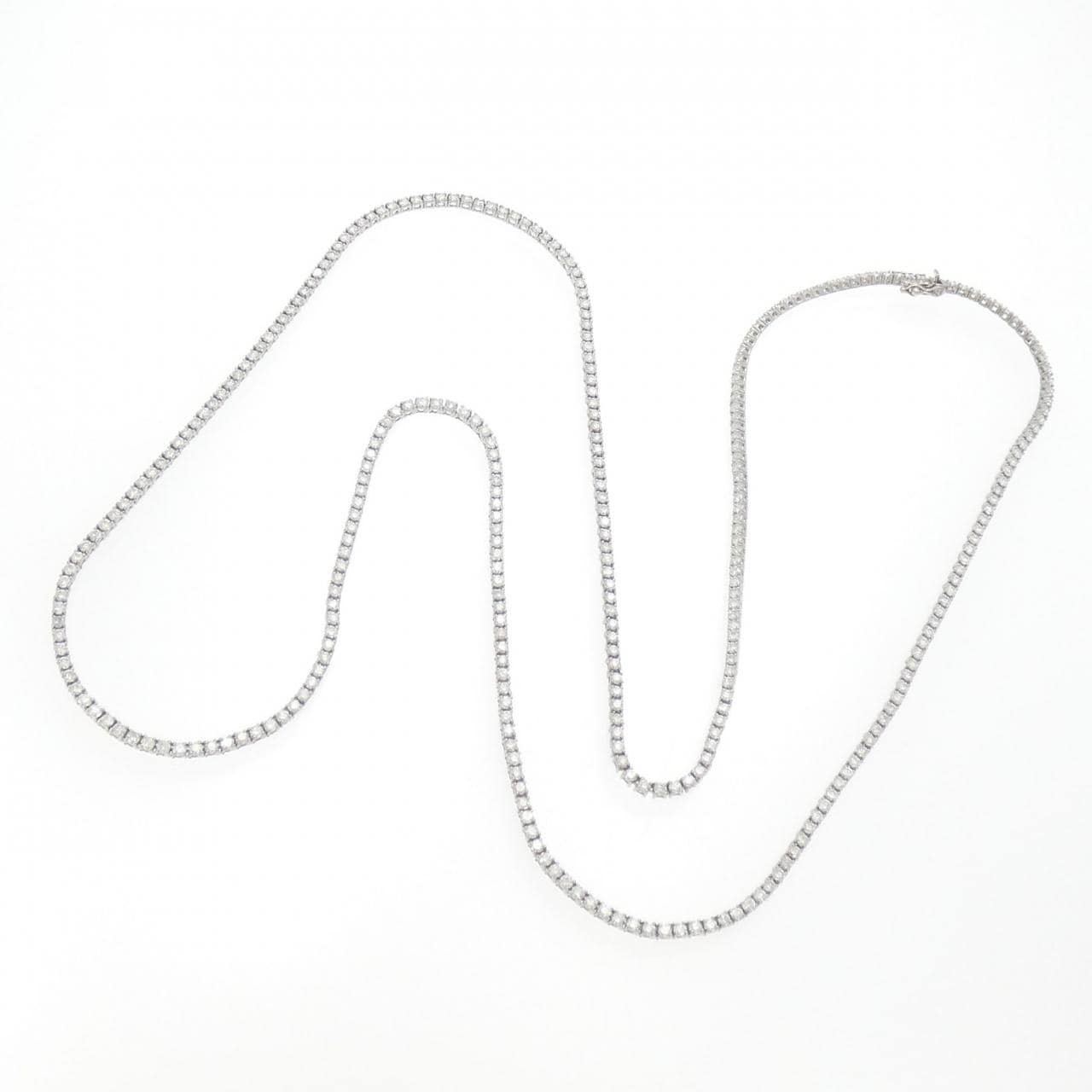 K18WG ダイヤモンド ネックレス 13.59CT