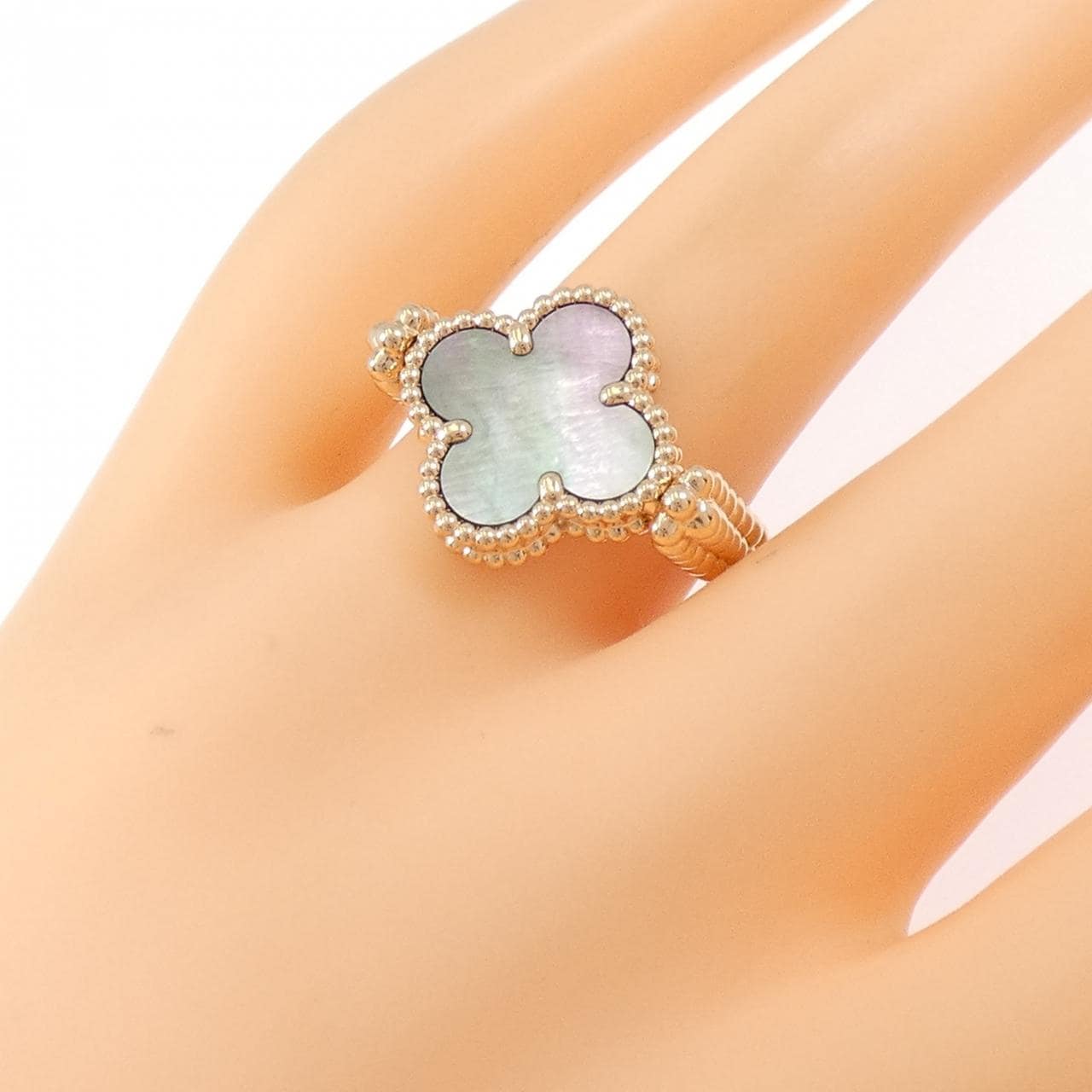 ヴァンクリーフ&アーペル ヴィンテージアルハンブラ リバーシブル リング