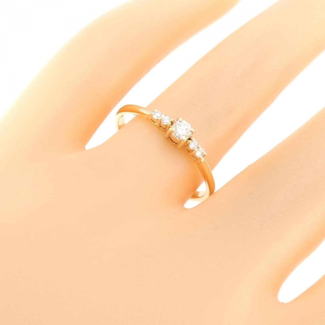 K18YG ダイヤモンド リング 0.15CT