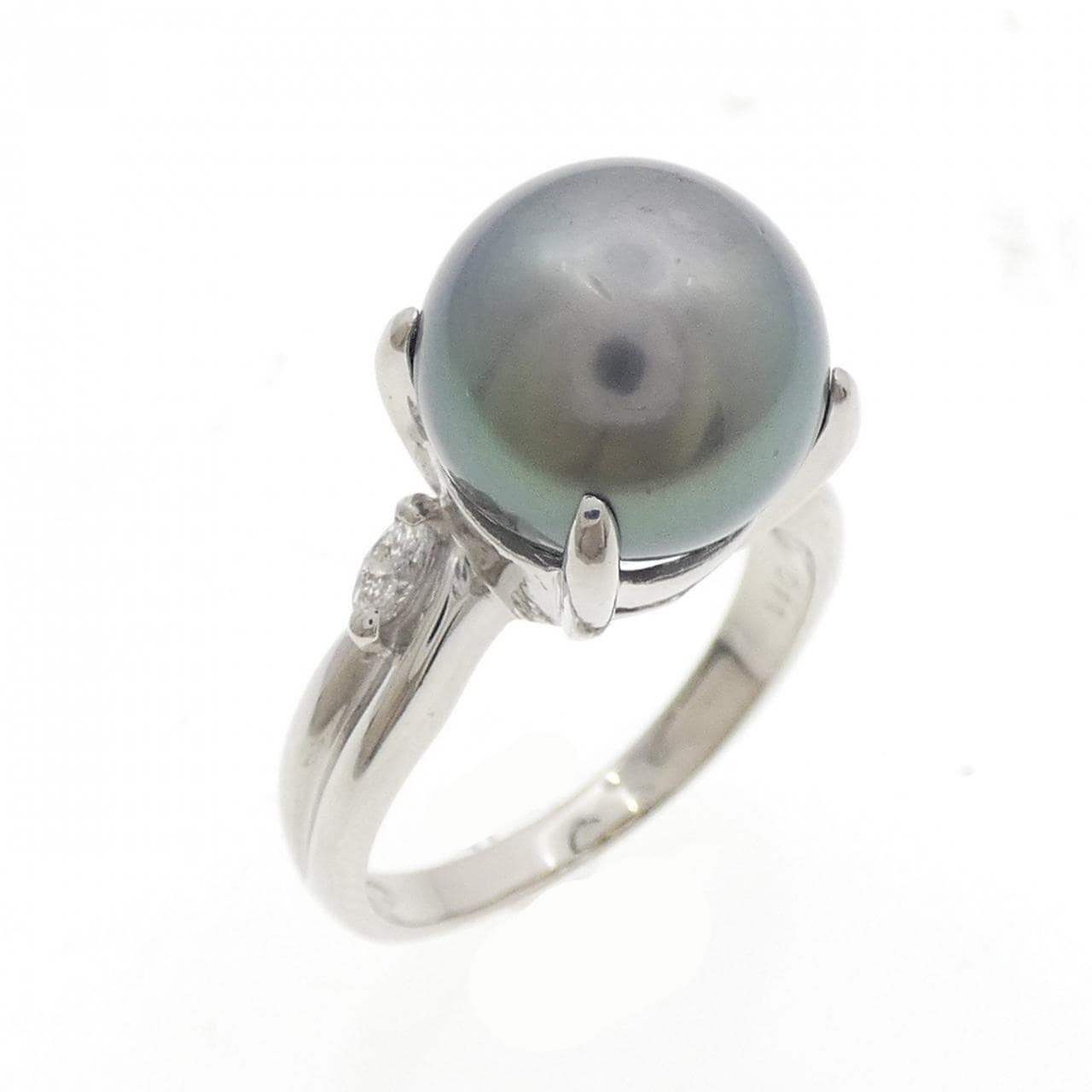 PT900 黒蝶パール リング 11.4mm