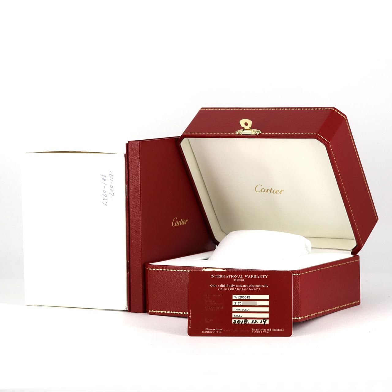 カルティエ タンクソロSM W5200013 SS クォーツ