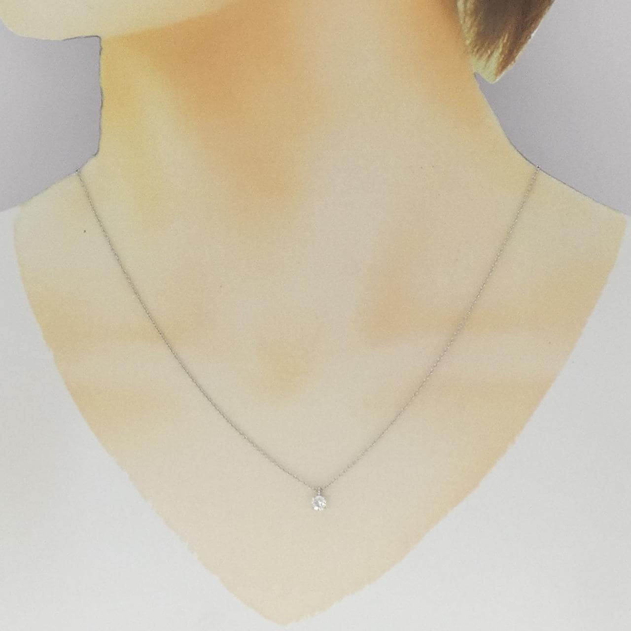 ティファニー ソリティア ネックレス 0.19CT J VVS2 EXT