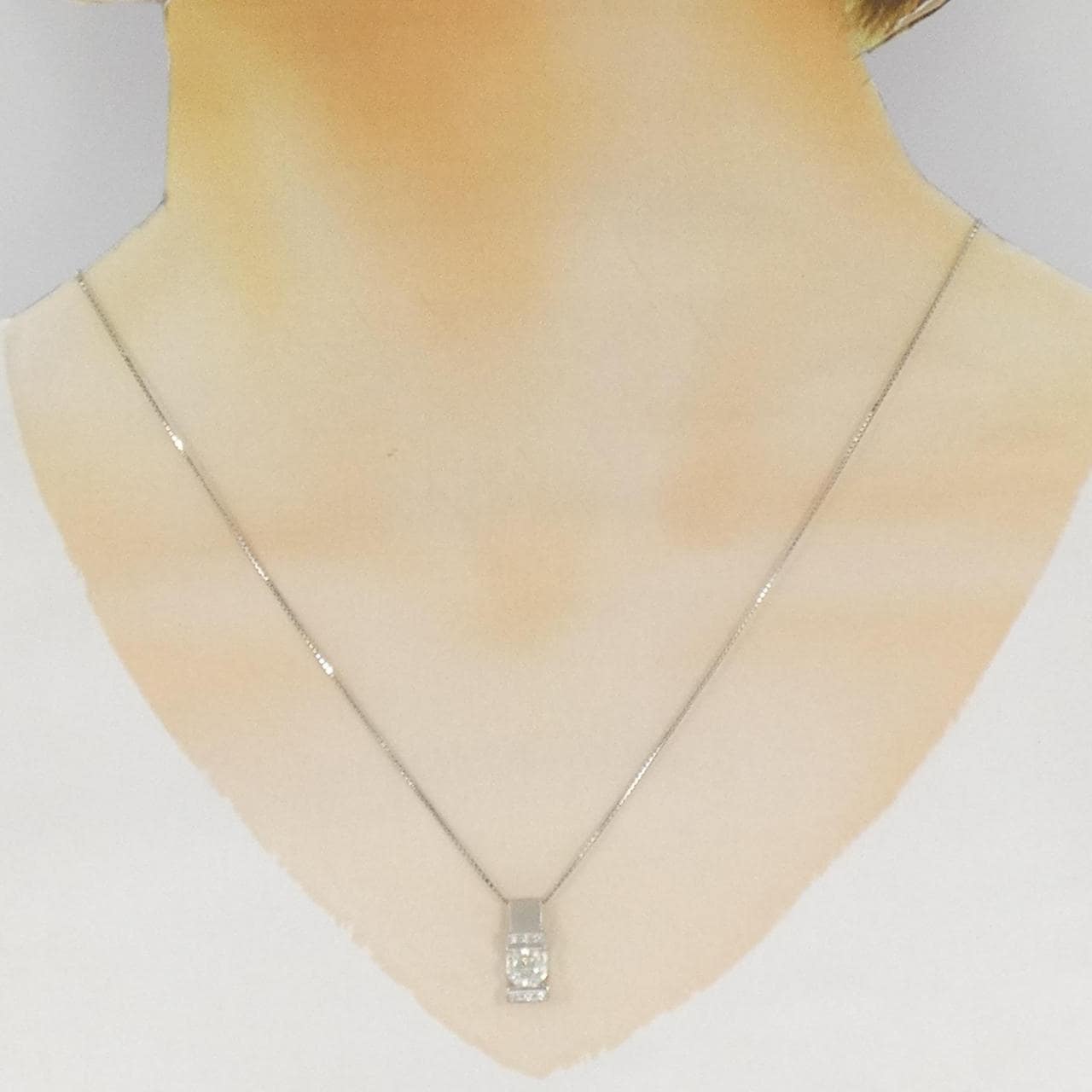 PT900/PT850 ダイヤモンド ネックレス 0.701CT