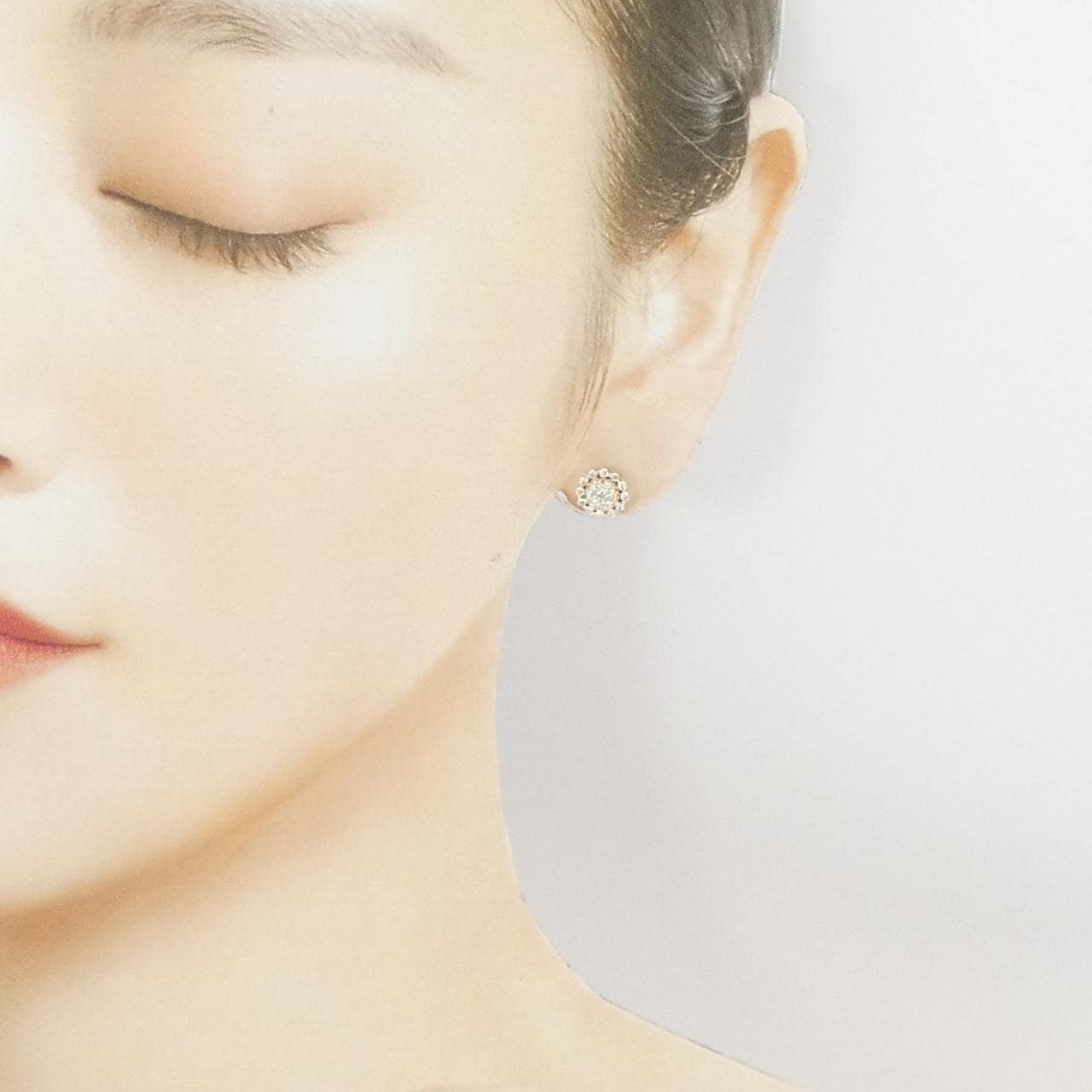 K18YG ダイヤモンド ピアス 0.50CT