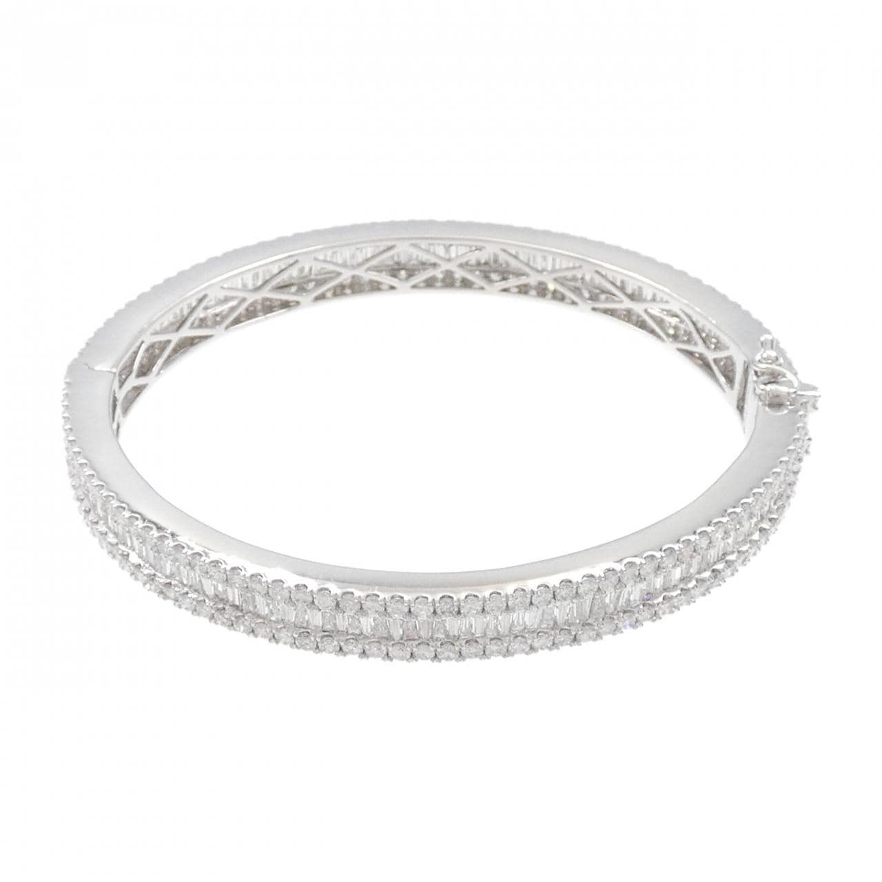 [新品] K18WG鑽石手鐲 10.00CT