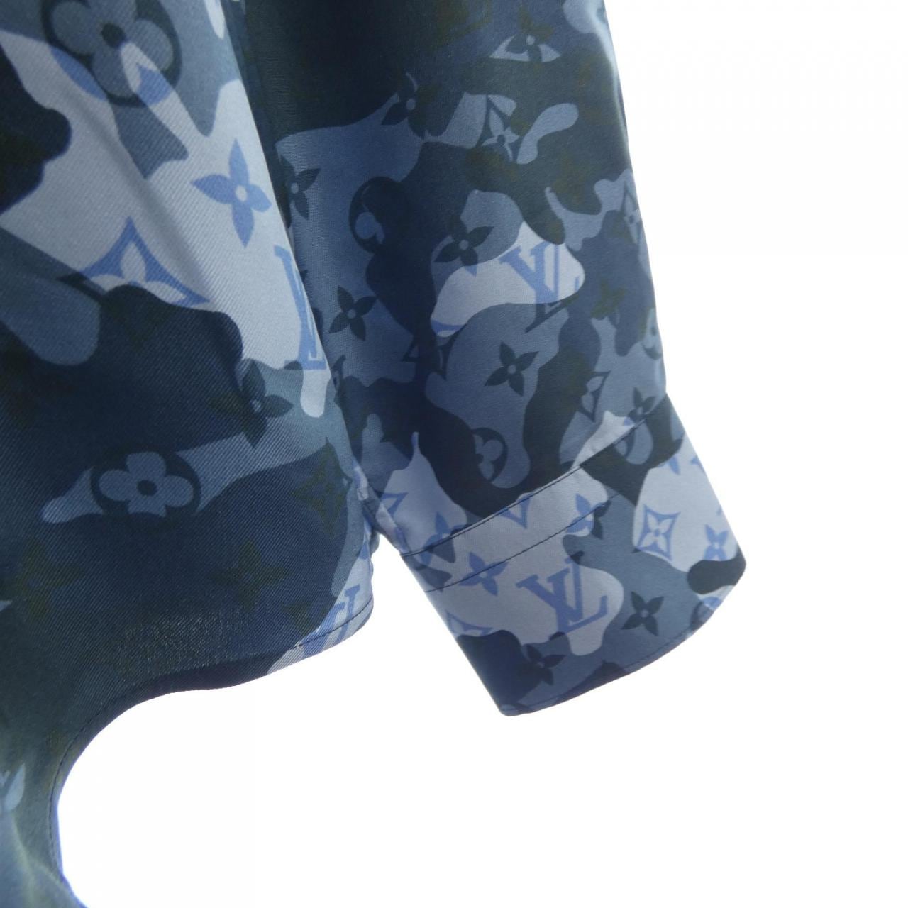 ルイヴィトン LOUIS VUITTON モノグラムカモレギュラーシルクシャツ HJS11WXFU シャツ