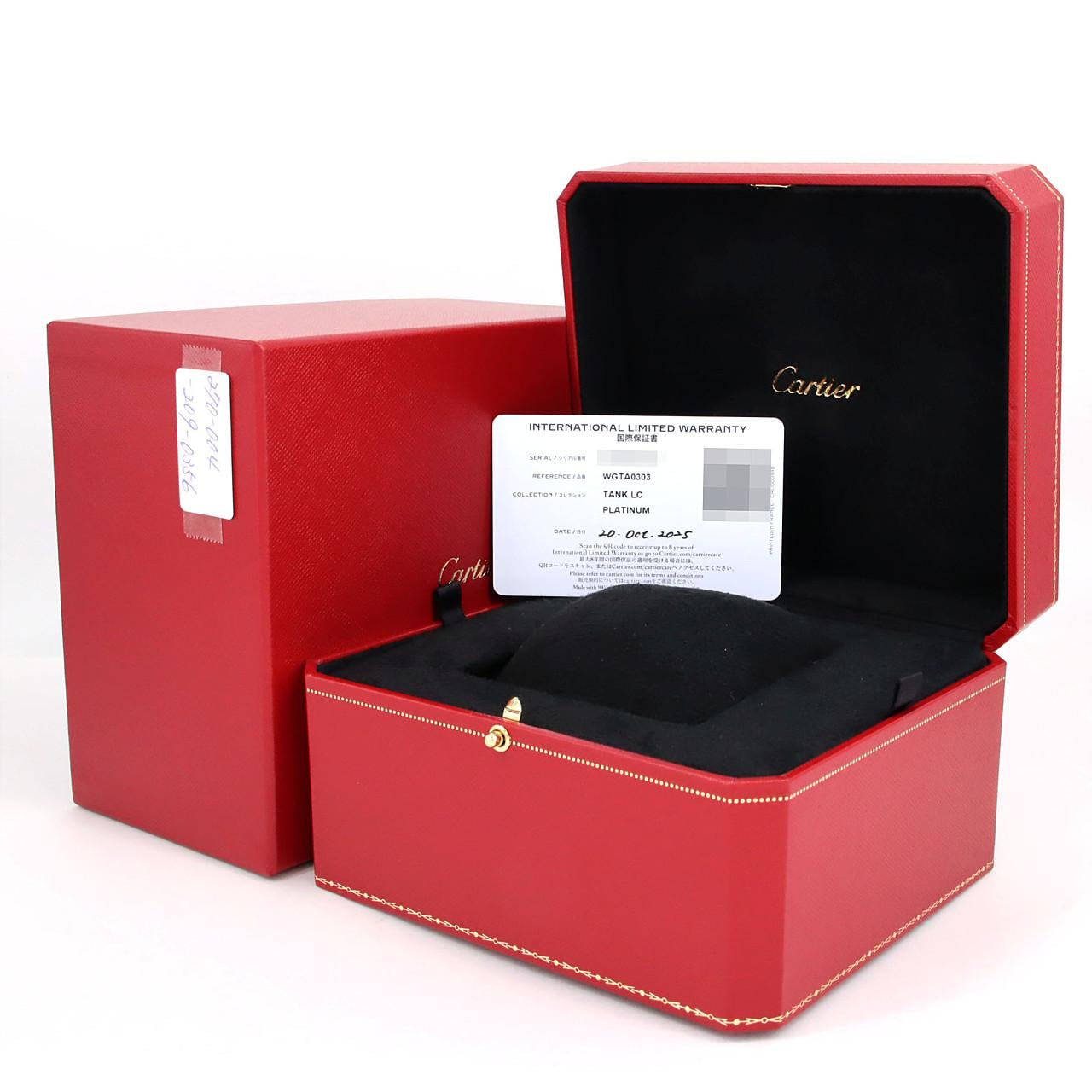 カルティエ タンクルイカルティエMM PT WGTA0303 PT 手巻