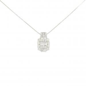 【新品】PT900/PT850 ダイヤモンド ネックレス 0.85CT