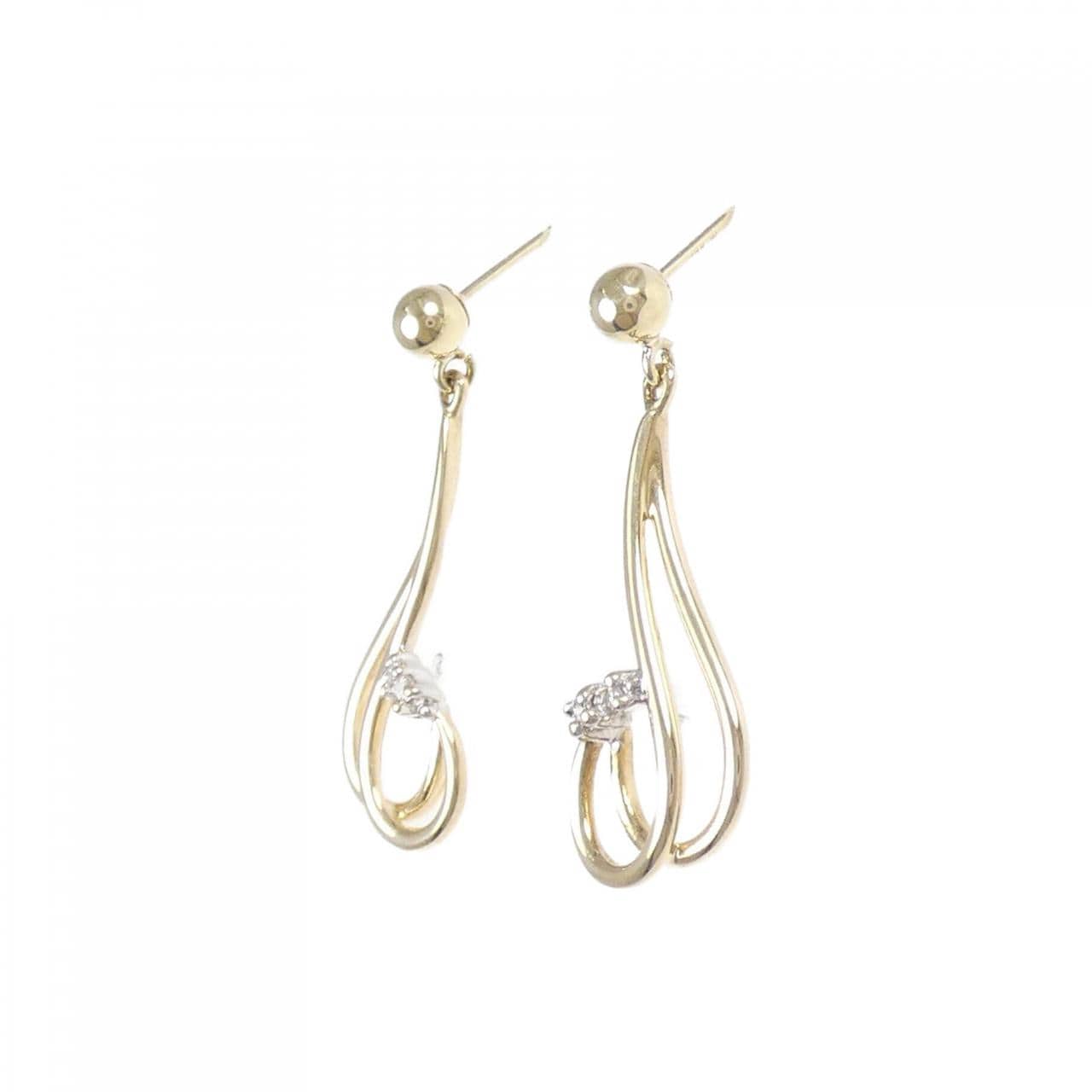 14KYG/14KWG ダイヤモンド ピアス