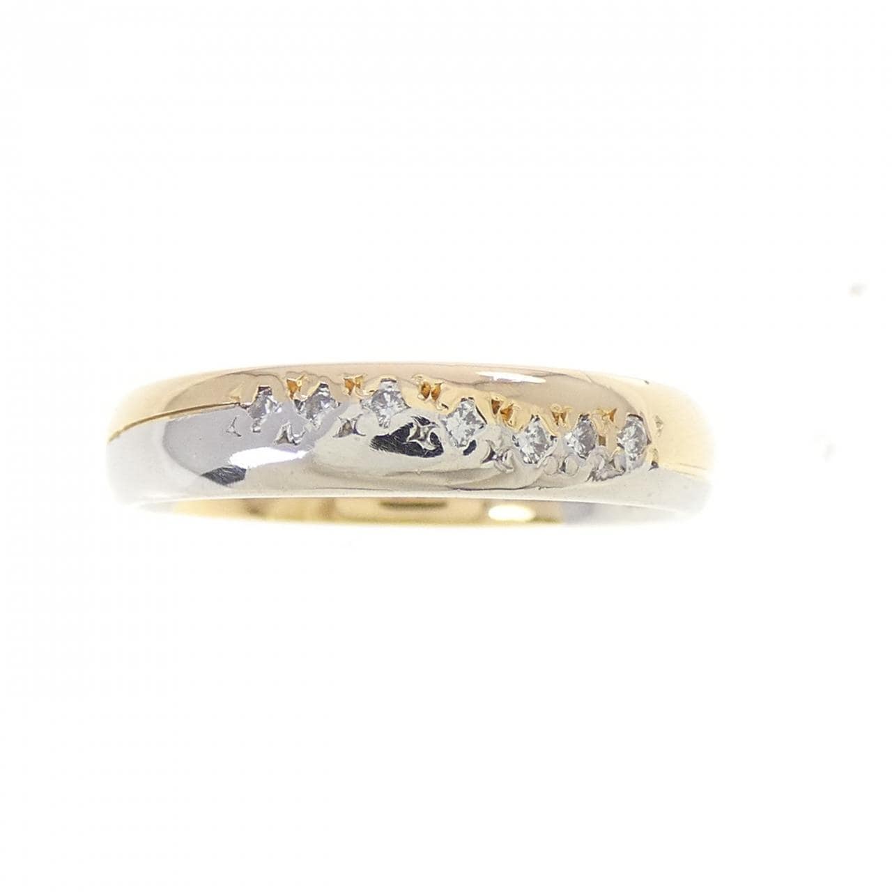750YG/PT900 ダイヤモンド リング 0.07CT