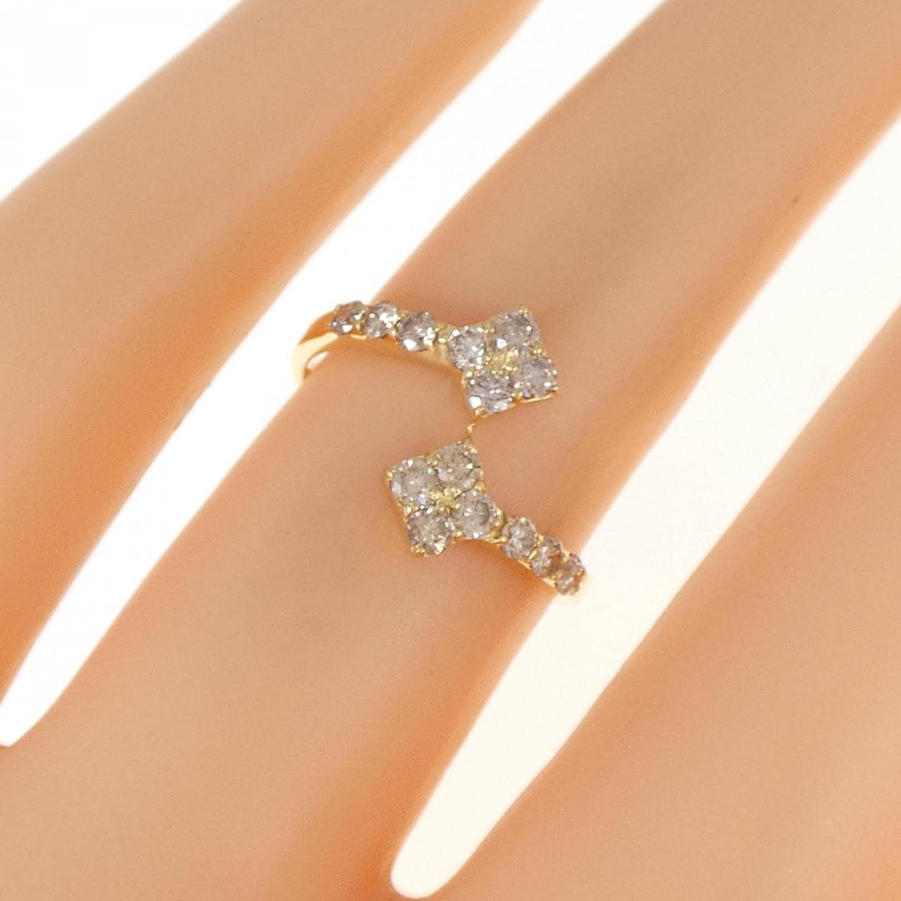K18YG ダイヤモンド リング 0.40CT