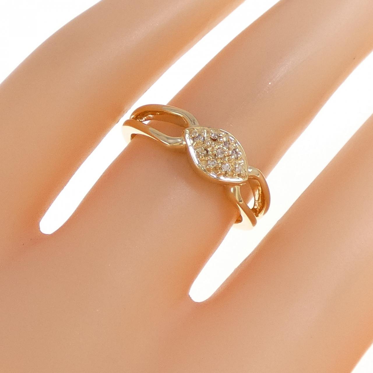 K18YG ダイヤモンド リング 0.03CT
