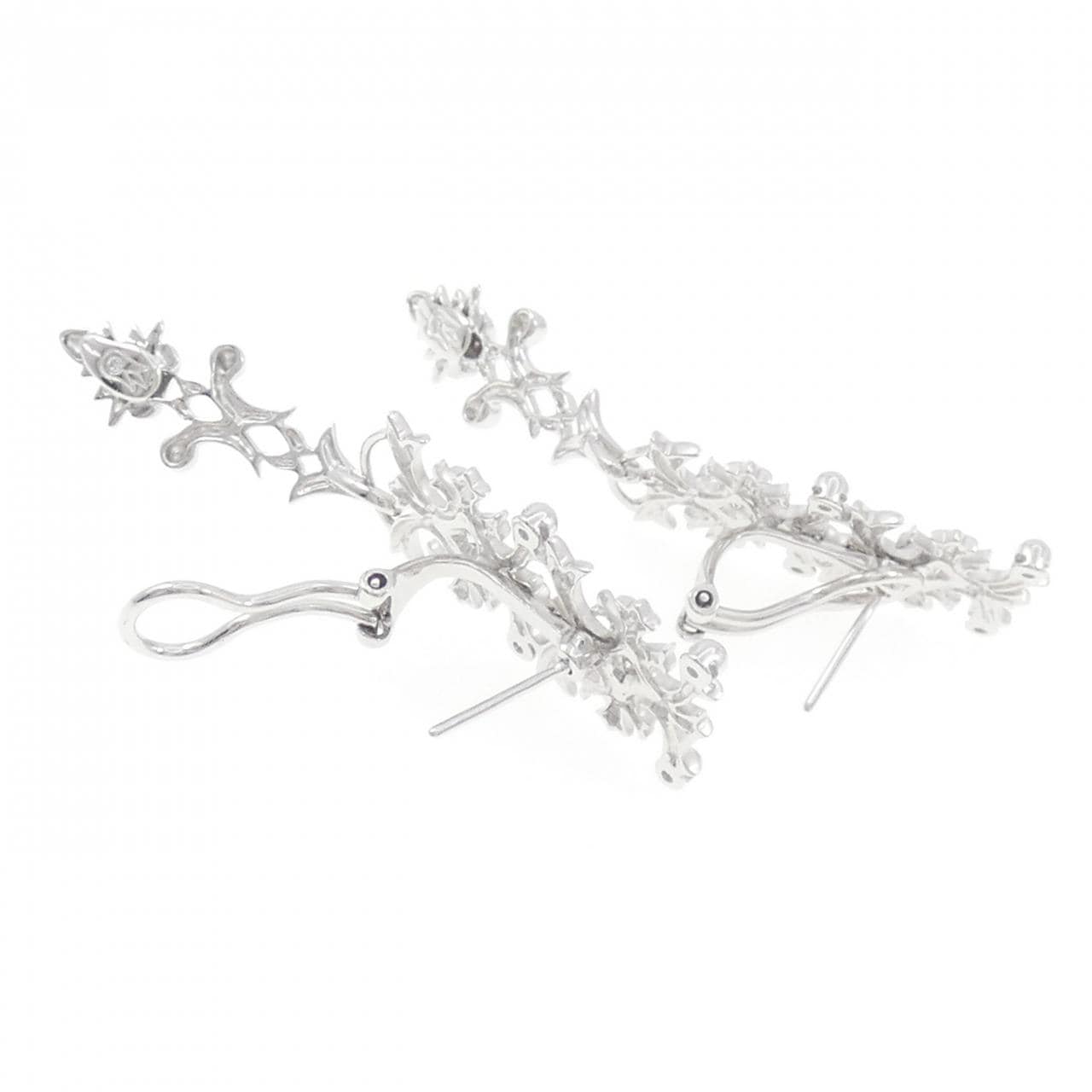 K18WG ダイヤモンド ピアス/イヤリング 0.15CT