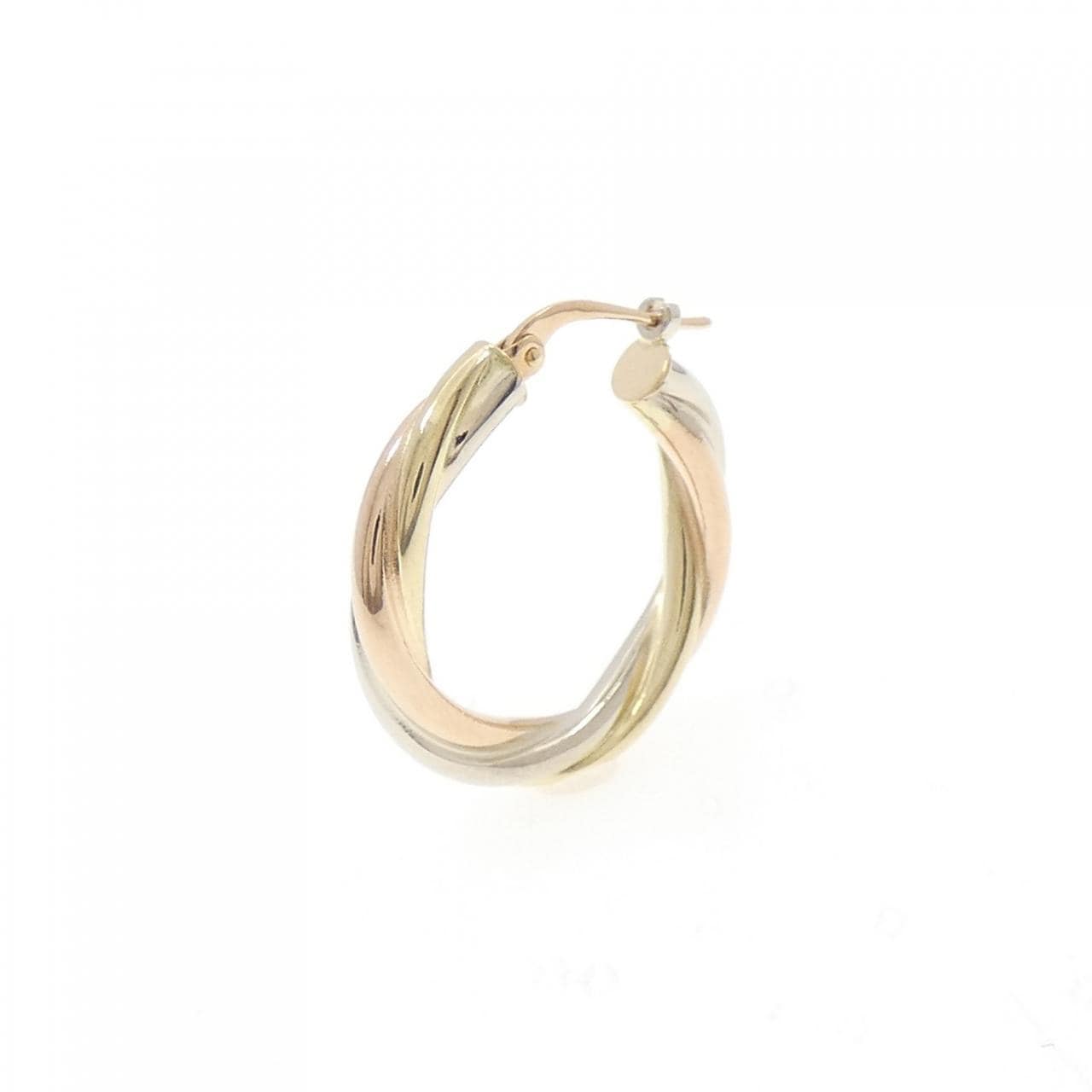 K18スリーカラー ピアス 片耳