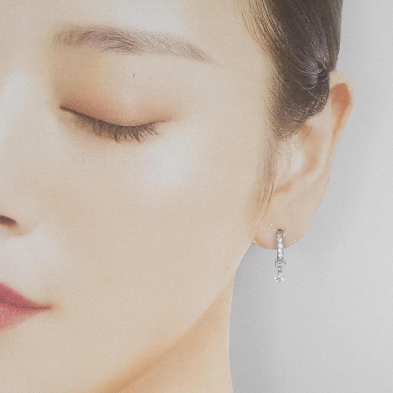 PT900 ダイヤモンド ピアス 0.54CT