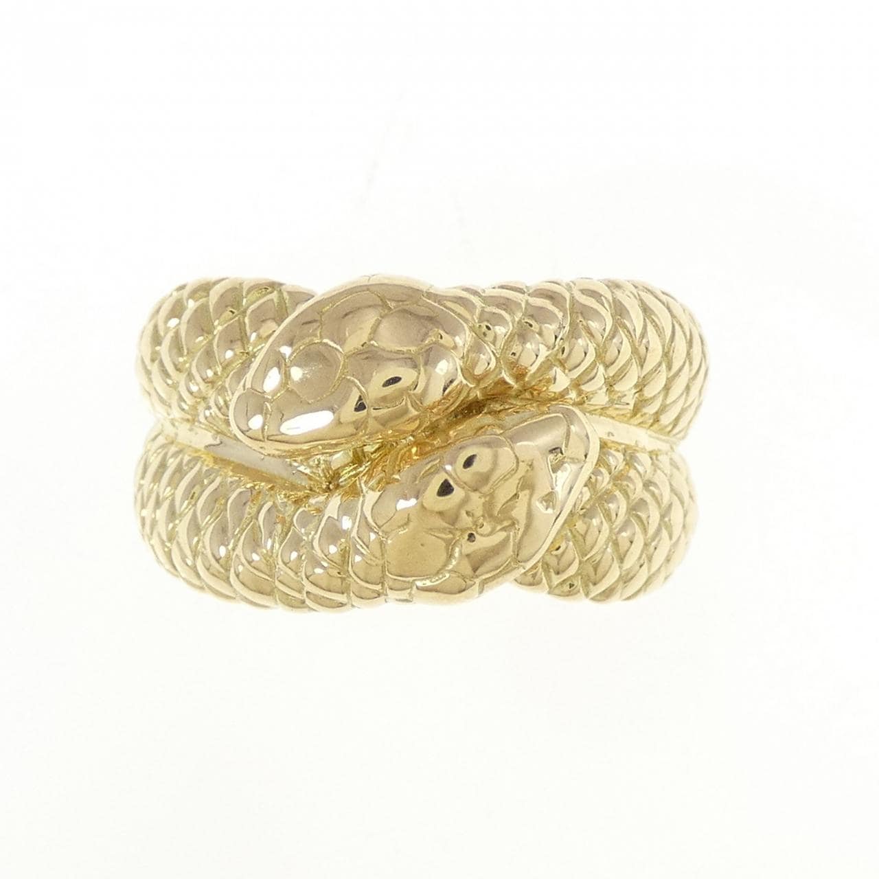 K18YG snake ring