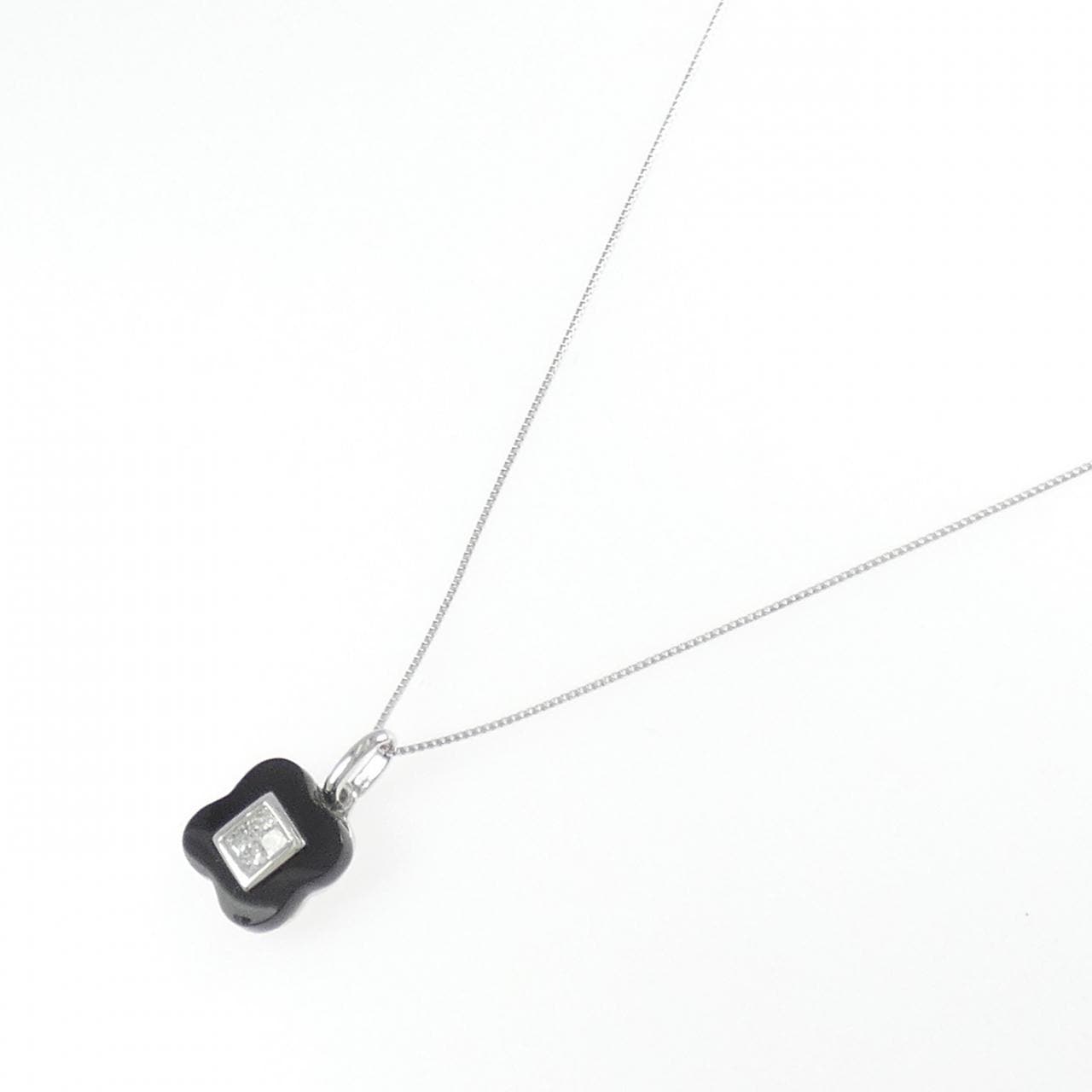 K18WG オニキス ネックレス