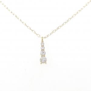 750YG/K18YG ダイヤモンド ネックレス 0.13CT