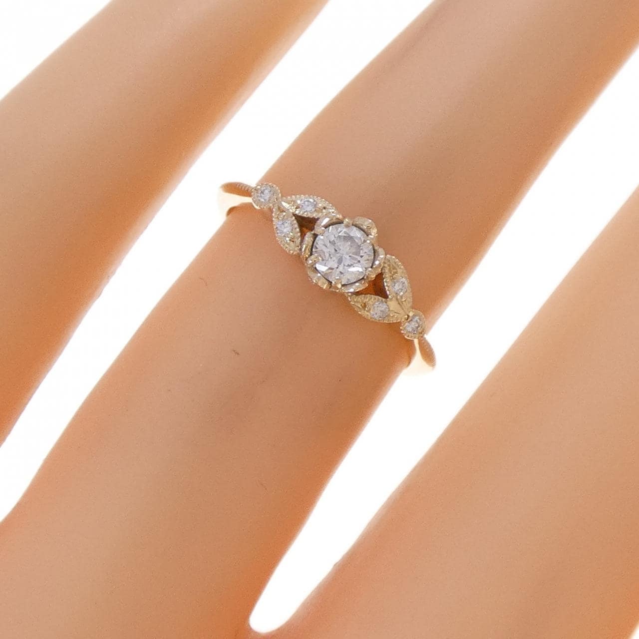 K10YG ダイヤモンド リング 0.20CT